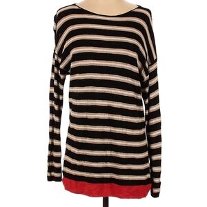 10 Items/$10 Lou & Grey Black and Tan Striped Sweater